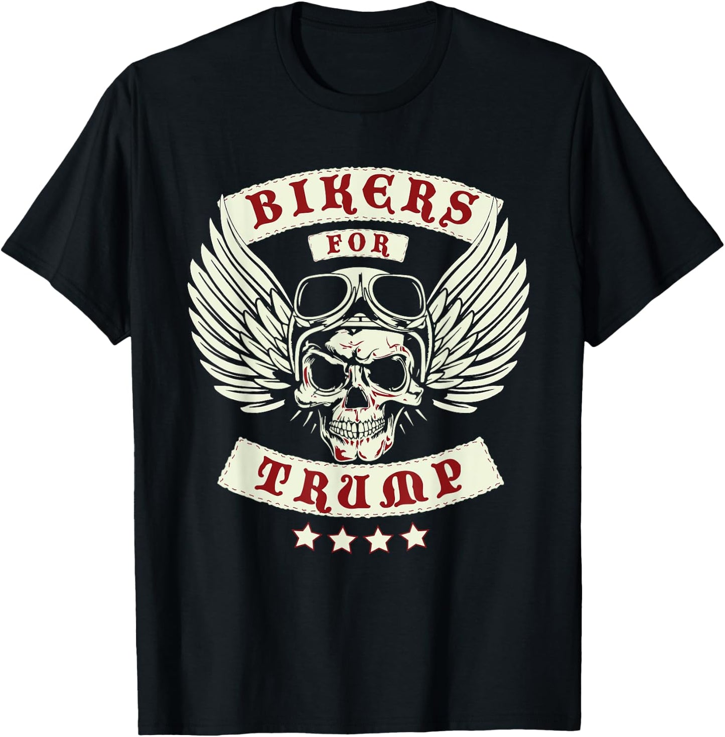 Trump 2020 Bikers For Trump T-Shirt - T-Shirt | Black