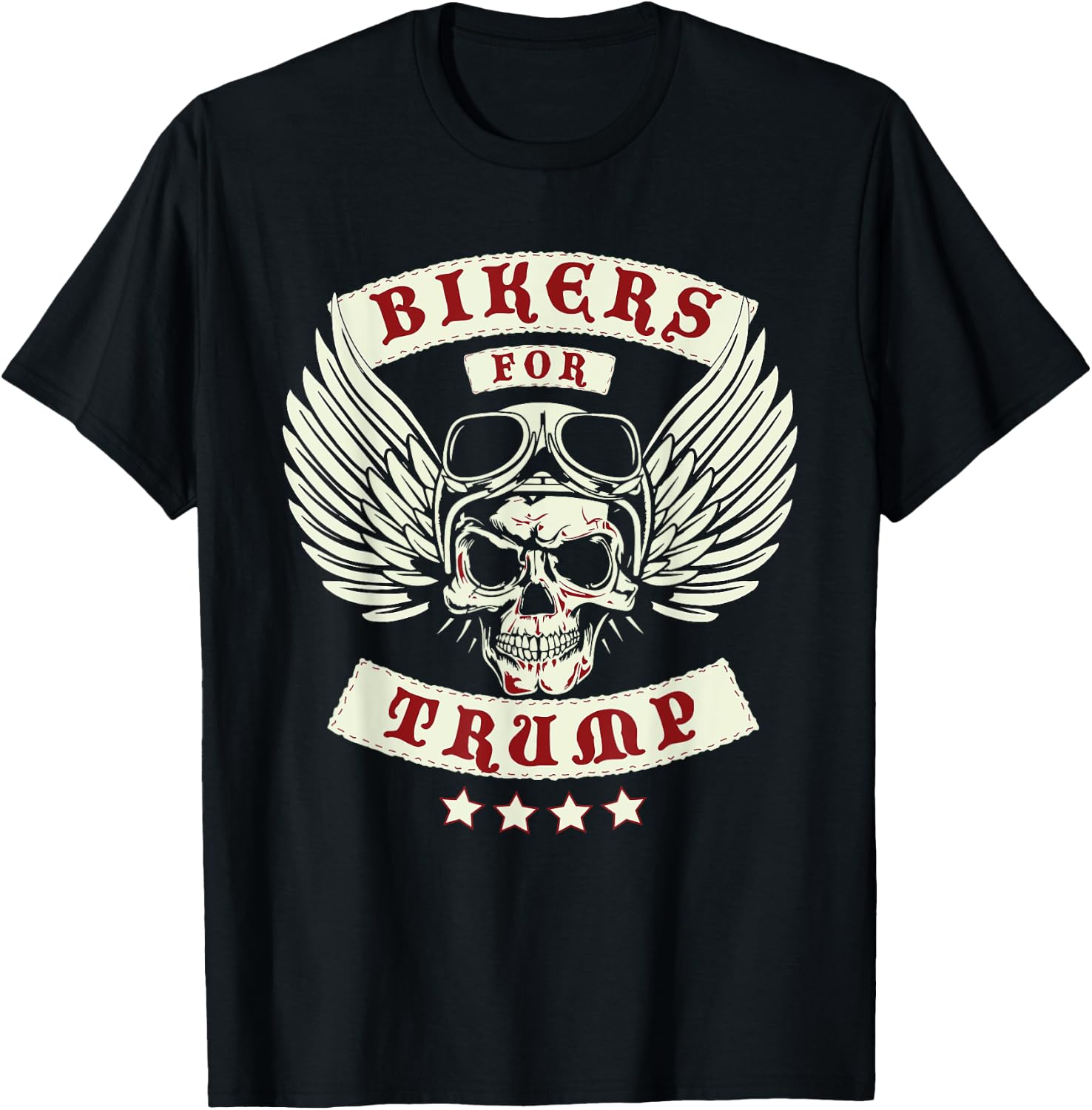 Trump 2020 Bikers For Trump T-Shirt - T-Shirt | Black