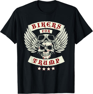 Trump 2020 Bikers For Trump T-Shirt - T-Shirt | Black