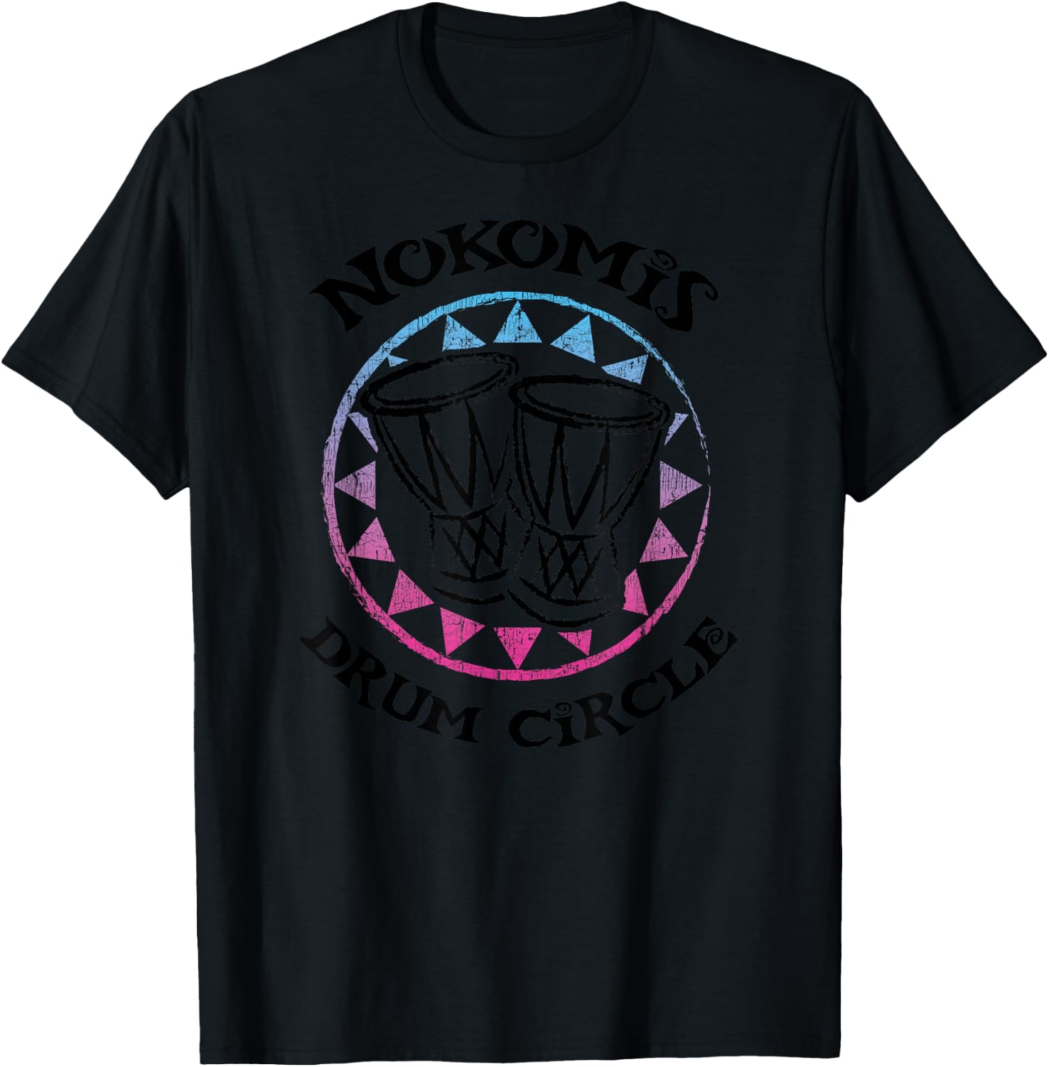 Nokomis Florida Drum Circle Drummer T-Shirt - T-Shirt | Black