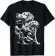Playful Golden Retriever Dog in Photorealistic Style Men Women Kids T-Shirt - T-Shirt | Black