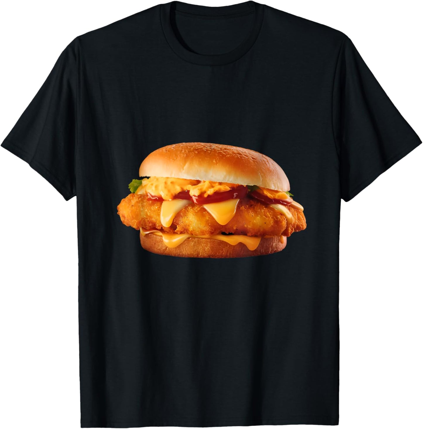 Id Rather Be Eating a Fish Sandwiches Funny Food Lover Gifts T-Shirt - T-Shirt | Black
