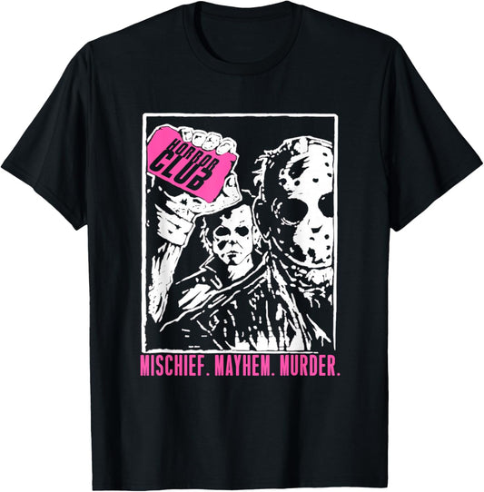 Horror Club - Scary Slasher Movie Parody T-Shirt - T-Shirt | Black
