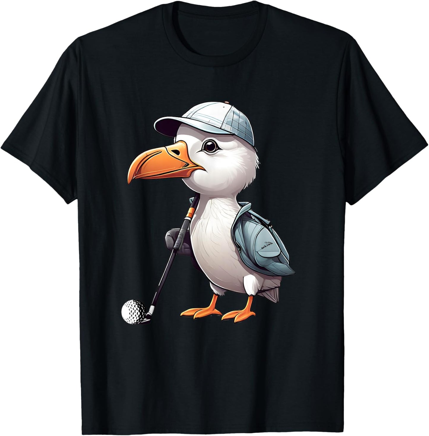 Funny Golfer Albatross Bird Golf Player Game Gift Men Women T-Shirt - T-Shirt | Black