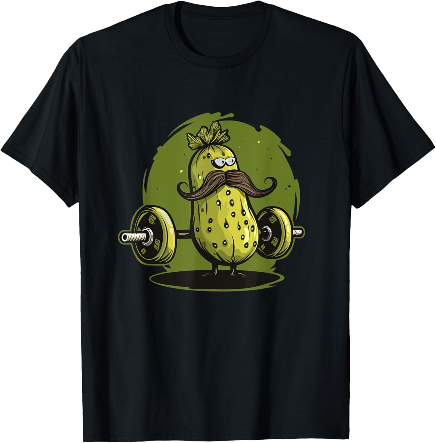 Cool weightlifting pickle costume for pickles and gym lovers T-Shirt - T-Shirt | Black
