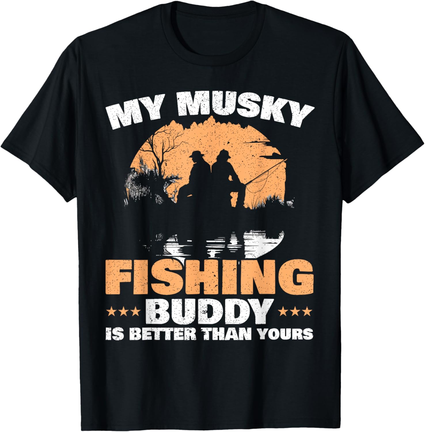 Muskie Fishing Musky Fisherman Fish Catcher Fisherman T-Shirt - T-Shirt | Black