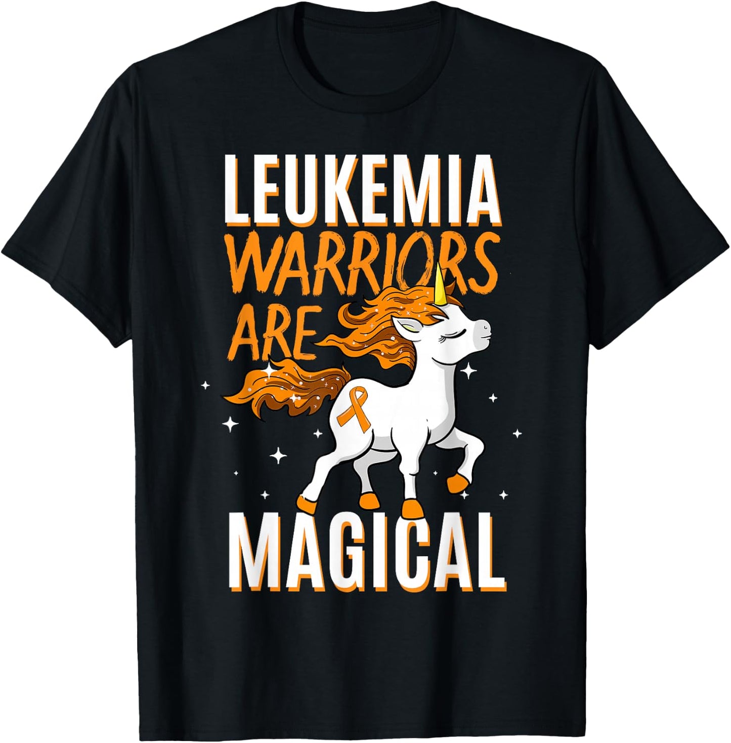 Leukemia Warriors Are Magical Leukemia Awareness T-Shirt - T-Shirt | Black