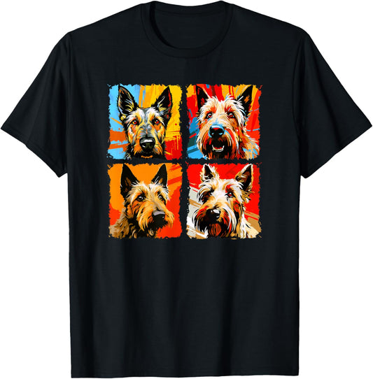 Berger Picard Pop Art Colorful Drawing Painting T-Shirt - T-Shirt | Black