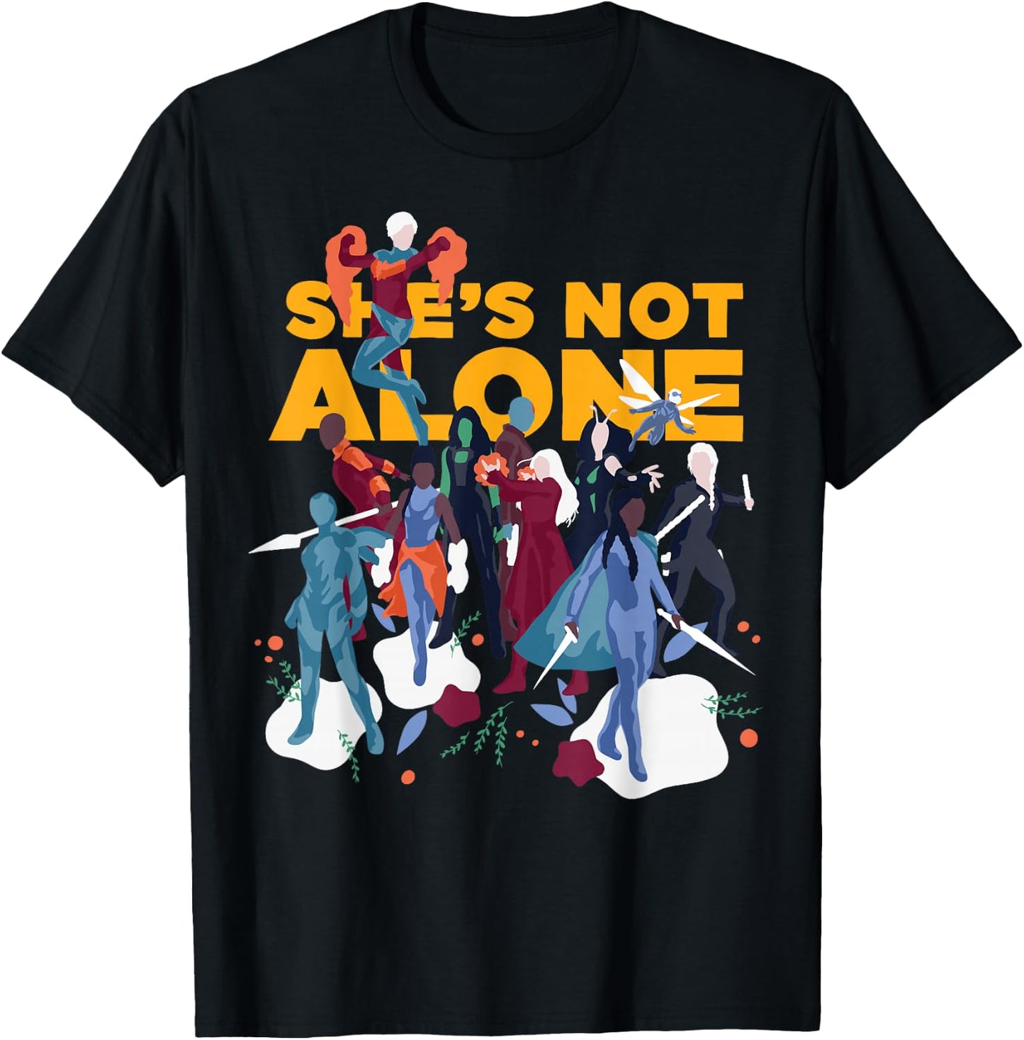 Marvel Avengers: Endgame She's Not Alone T-Shirt - T-Shirt | Black