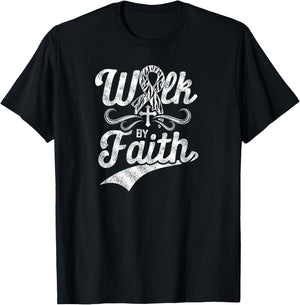 Mindful Christian Religious Zebra Ribbon Carcinoid Cancer T-Shirt - T-Shirt | Black