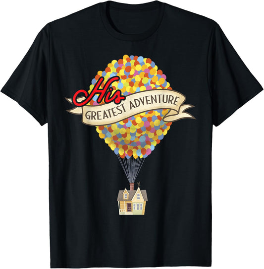 Disney Pixar Up His Greatest Adventure House Graphic T-Shirt - T-Shirt | Black