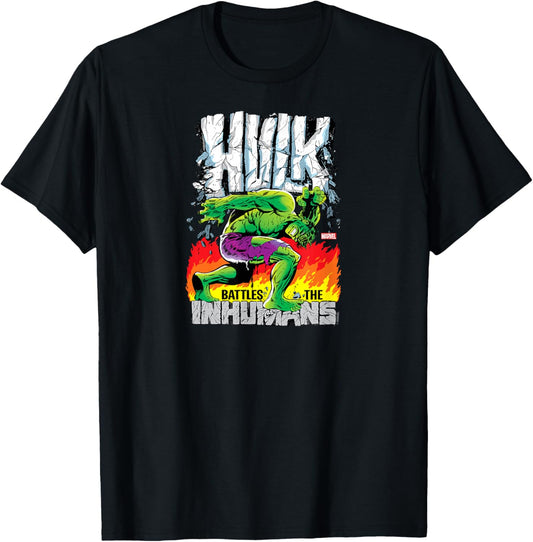Hulk - Retro Cover T-Shirt - T-Shirt | Black