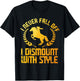 Funny Equestrian Art Women Equestrian Horse Lover T-Shirt - T-Shirt | Black