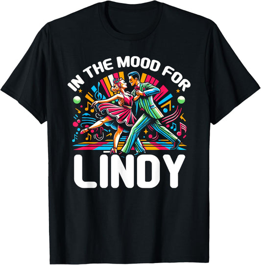 Lindy Hop Dancer Swing Dance Teacher Dancing Men Women T-Shirt - T-Shirt | Black