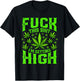 Fuck This Shit I'm Getting High Graphic Marijuana 420 Stoner T-Shirt - T-Shirt | Black