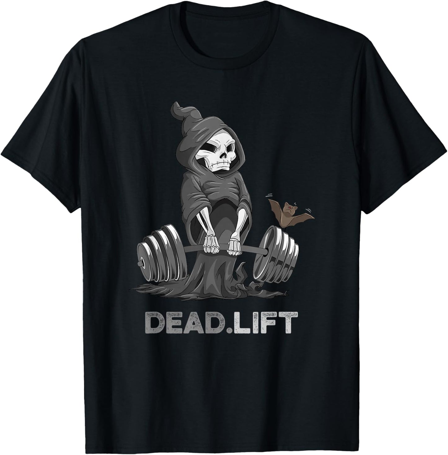 Death Deadlift Shirt Bodybuilder Powerlifting Funny Gym T-Shirt - T-Shirt | Black