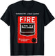 Funny Halloween Pretend I'm a Door Opener Fire Alarm T-Shirt - T-Shirt | Black