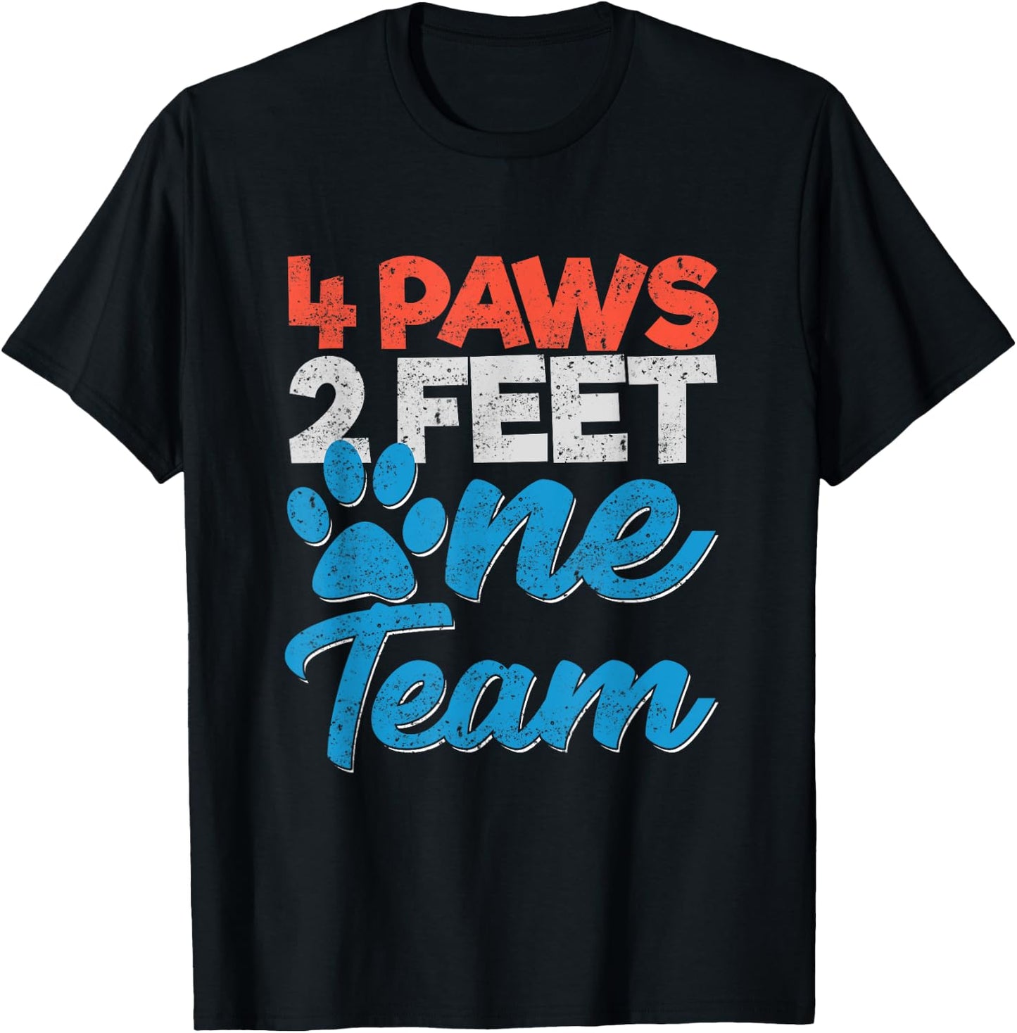 K9 Unit Dog 4 Paws 2 Feet One Team Officers Men Women Kids T-Shirt - T-Shirt | Black