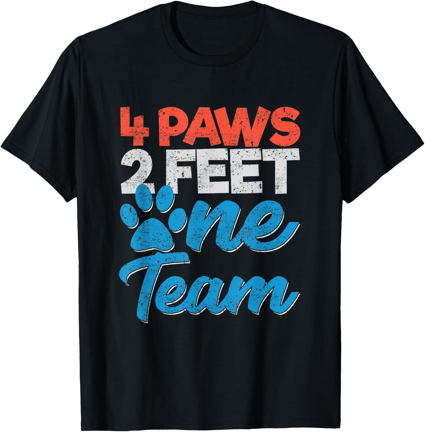 K9 Unit Dog 4 Paws 2 Feet One Team Officers Men Women Kids T-Shirt - T-Shirt | Black