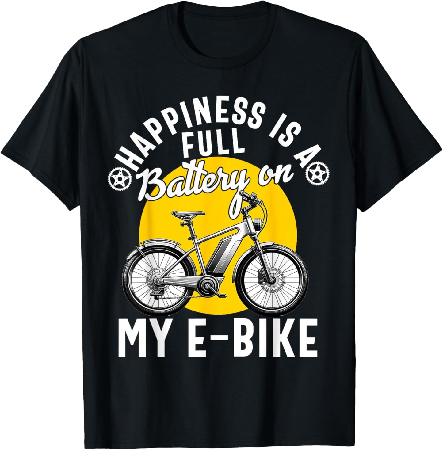 E-Bike Electric Bike Women E Bicycle Lover Funny T-Shirt - T-Shirt | Black