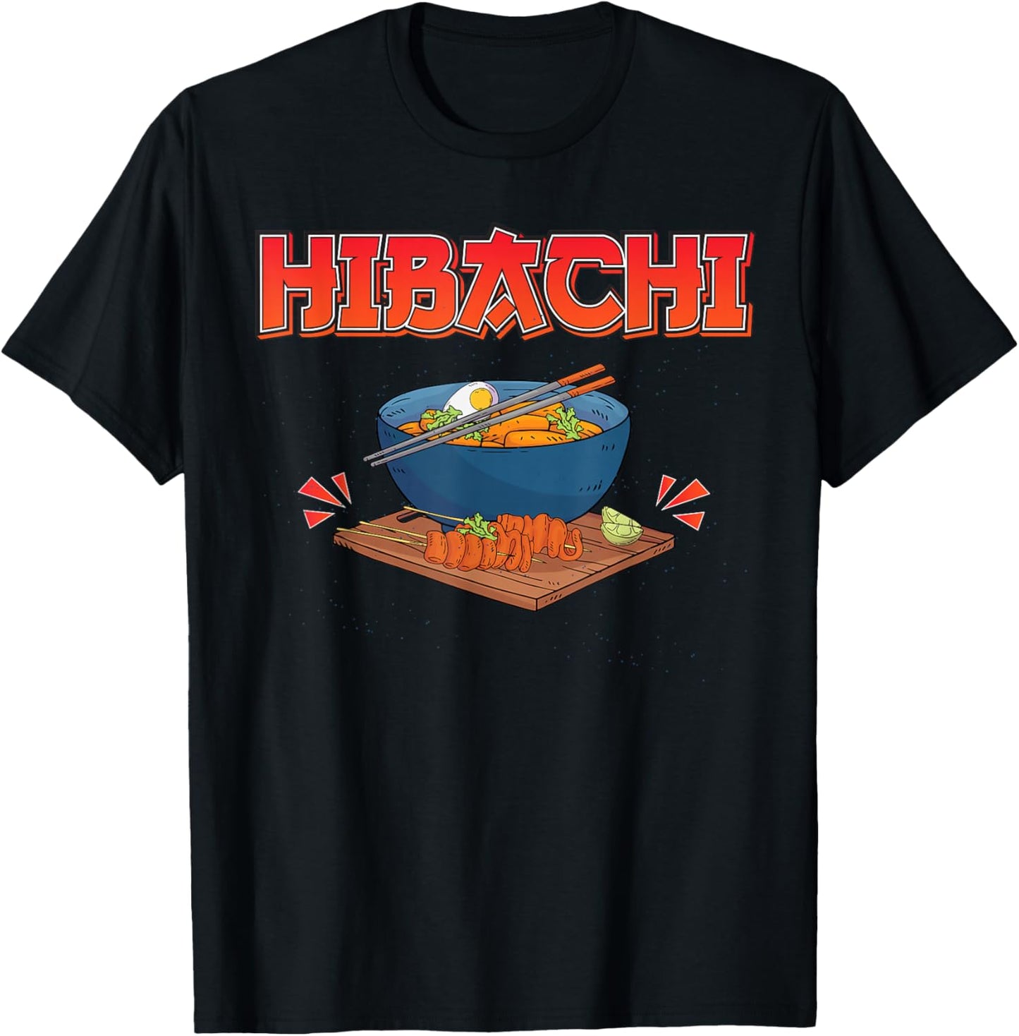 Hibachi Japanese Grill T-Shirt - T-Shirt | Black