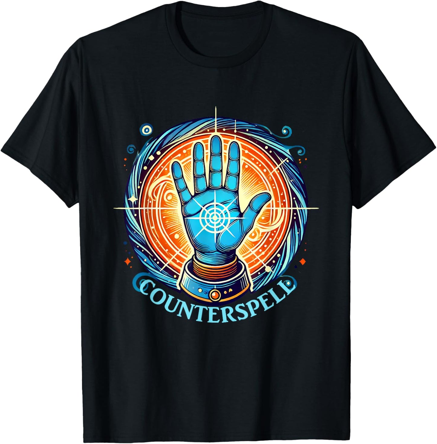 Counterspell Fantasy RPG Magic Spell T-Shirt - T-Shirt | Black