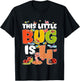 Kids 4th Bug Birthday Four Year Old Bugs Birthday Insects T-Shirt - T-Shirt | Black