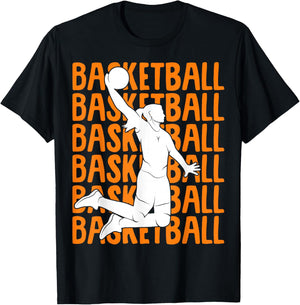 Basketball Girl Women Kids T-Shirt - T-Shirt | Black
