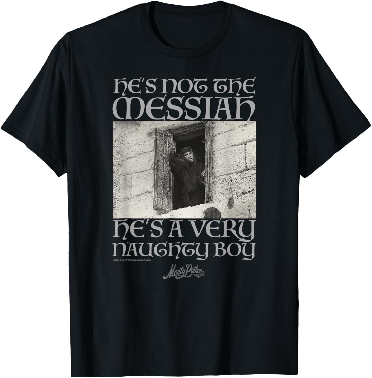 Monty Python Naughty Boy Art T-Shirt - T-Shirt | Black