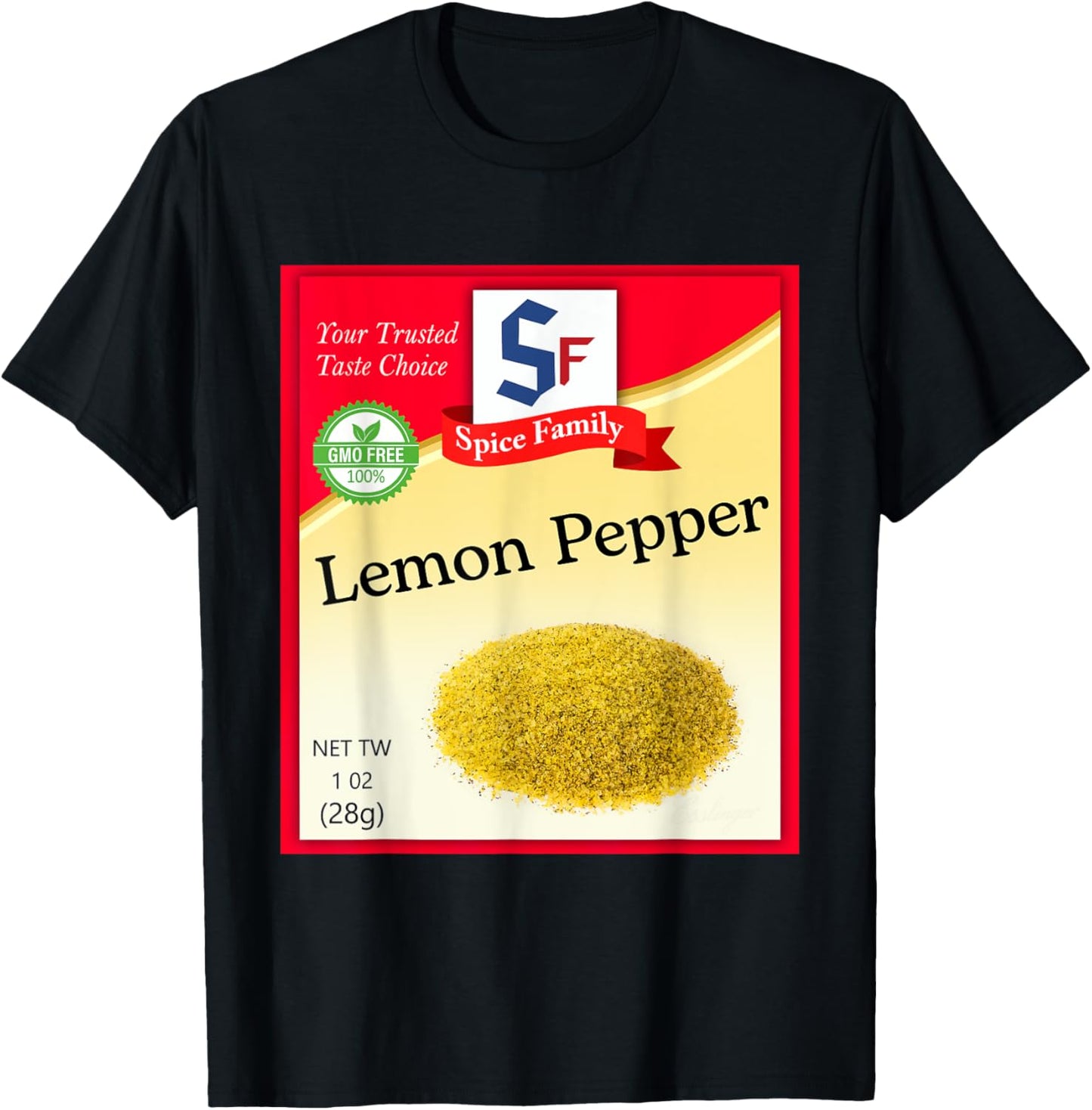 Lemon Pepper Condiment Costume Holiday Spice Costumes T-Shirt - T-Shirt | Black