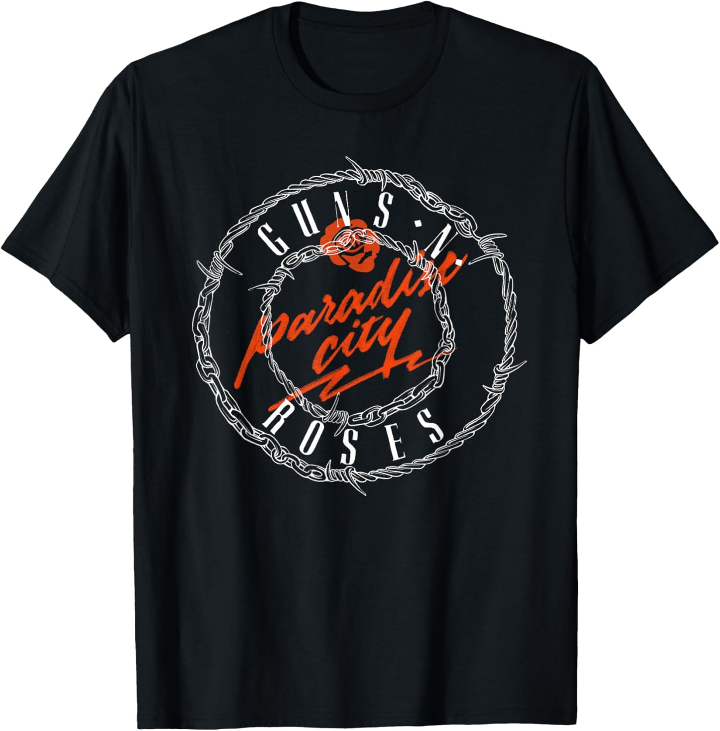Official Guns N' Roses Paradise Logo T-Shirt - T-Shirt | Black