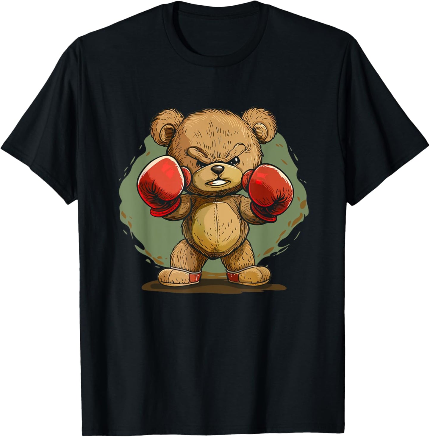 Cool Teddy bear with boxing gloves outfit T-Shirt - T-Shirt | Black