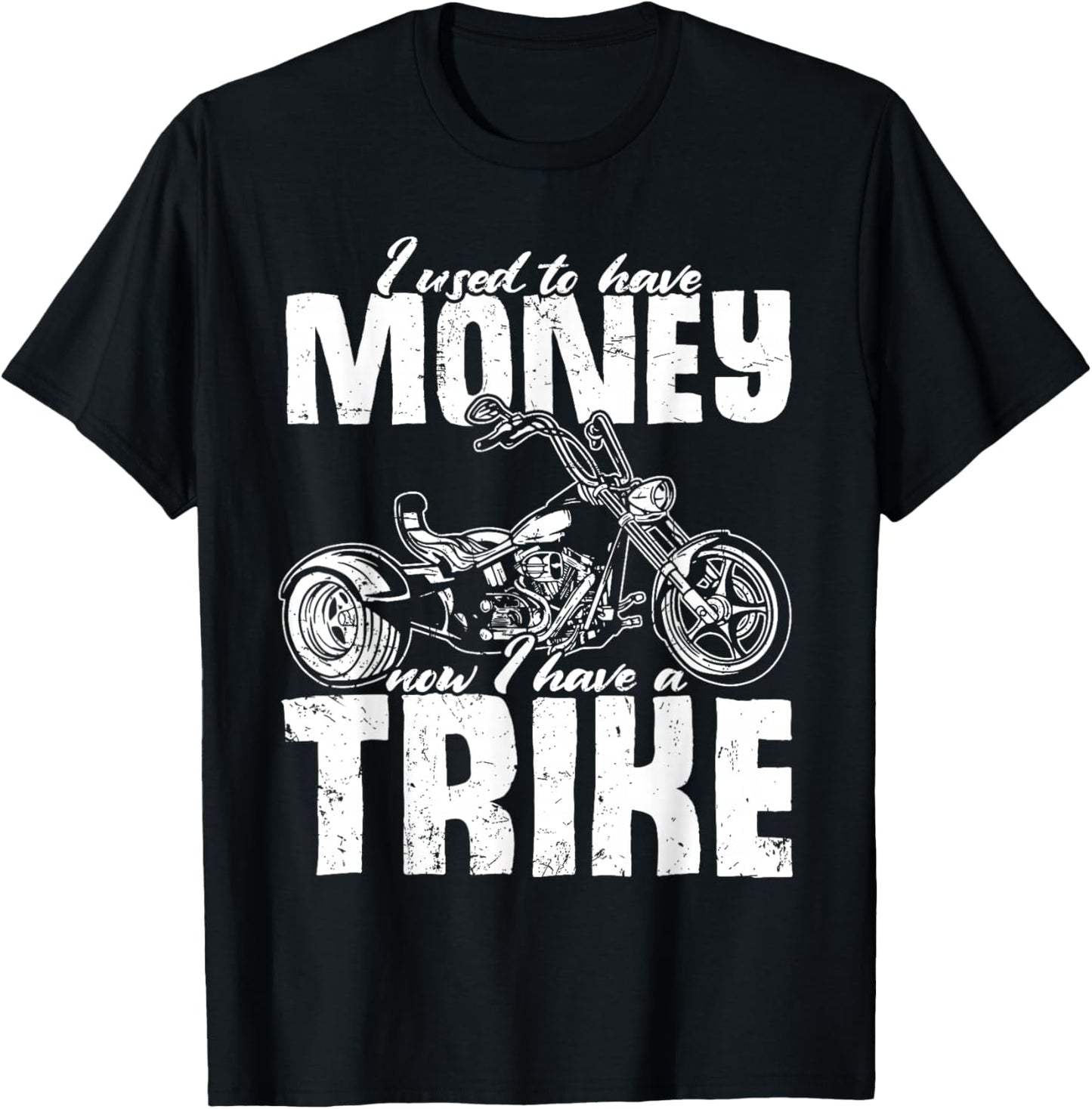 Trike Motorcycle Owner Triker Motortrike Biker T-Shirt - T-Shirt | Black