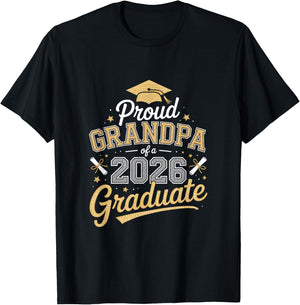 Proud Grandpa of a 2026 Graduate! Graduation Design T-Shirt - T-Shirt | Black