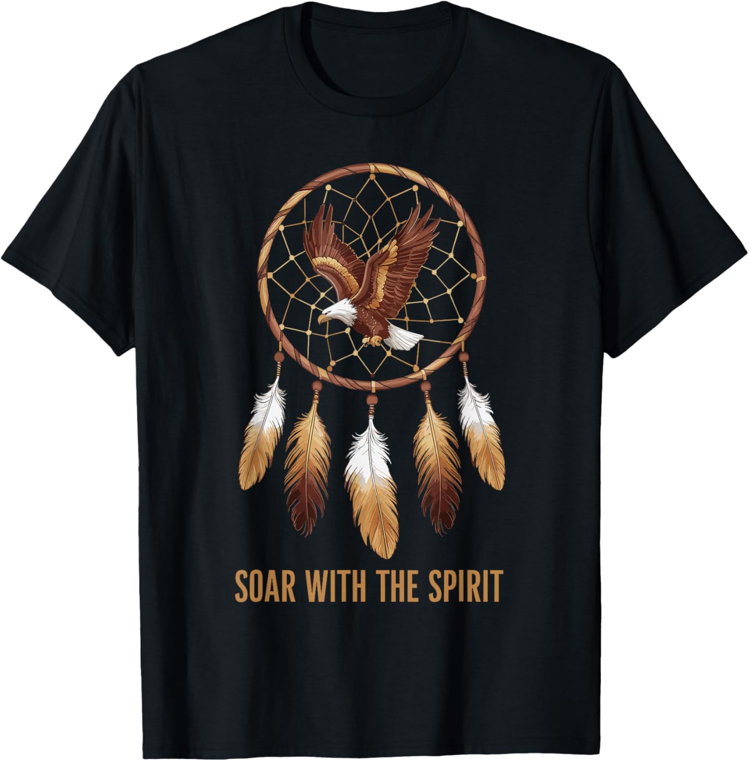 Dream Catcher Bohemian Spiritual Dreamcatcher T-Shirt - T-Shirt | Black