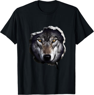 Wolf Face T-Shirt - T-Shirt | Black