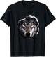 Wolf Face T-Shirt - T-Shirt | Black
