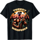 Turkey Whisperer Funny Turkey Hunting Season Men Women Kids T-Shirt - T-Shirt | Black