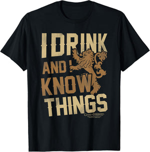Game of Thrones I Drink and I Know Things T-Shirt - T-Shirt | Black