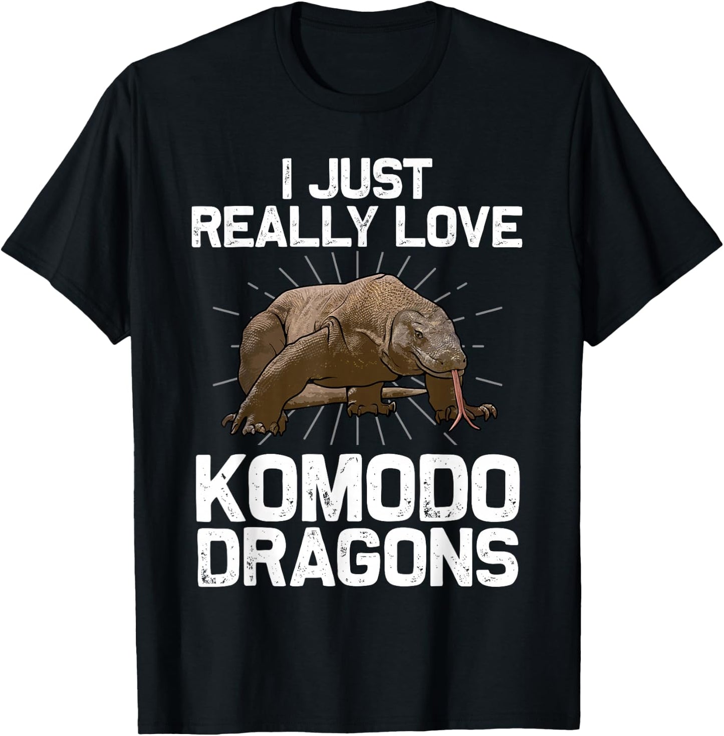 Komodo Dragon Design Women Kids Komodo Dragon Lover T-Shirt - T-Shirt | Black