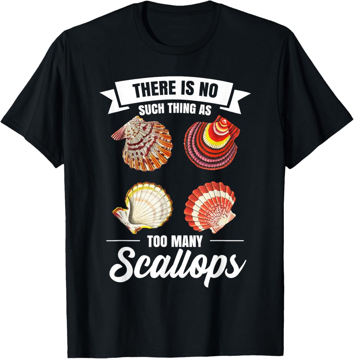 Scalloping Scallop Hunting Equipment Scallop Hunter T-Shirt - T-Shirt | Black