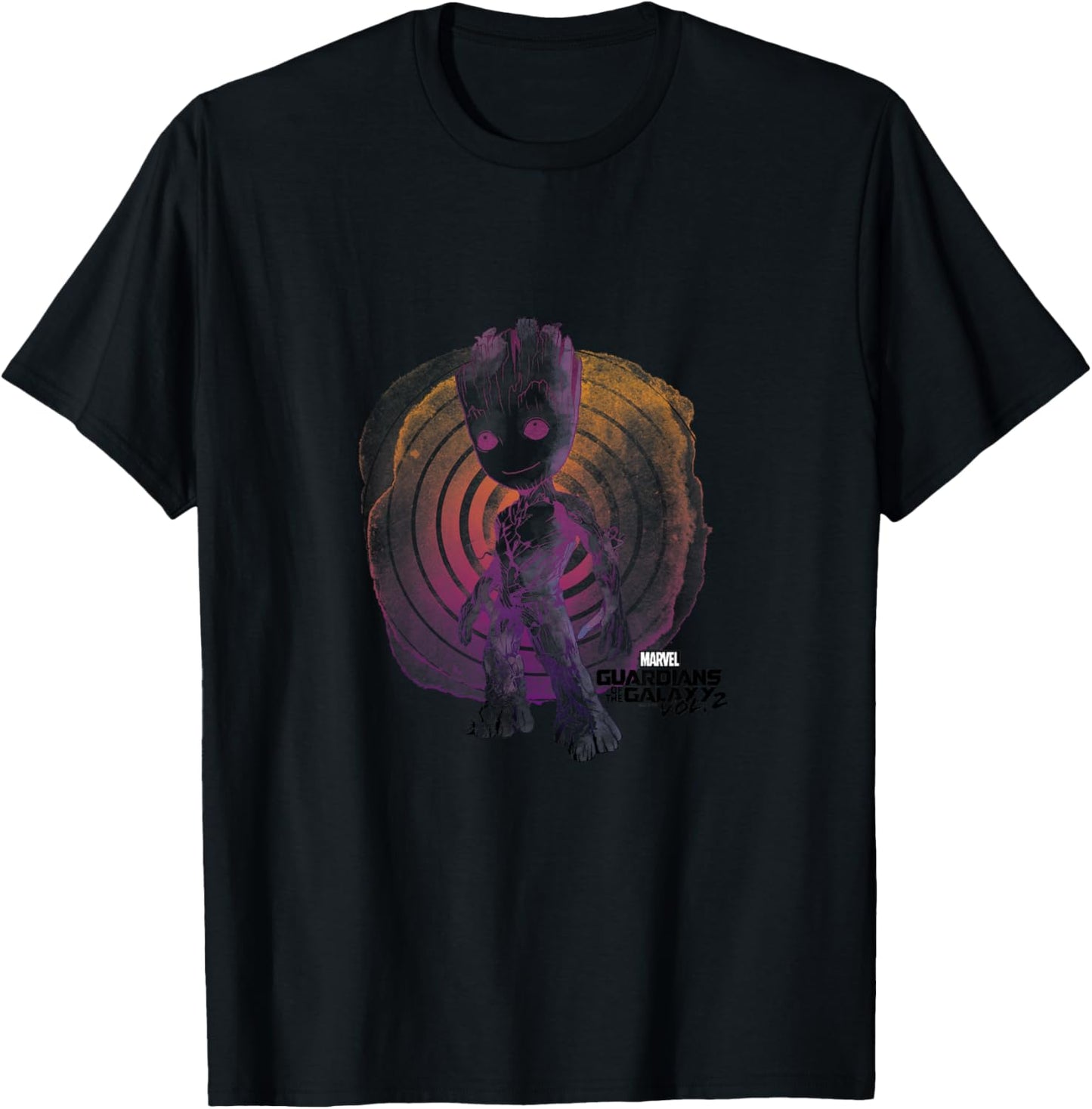 Kids Marvel Guardians of the Galaxy Vol. 2 Watercolor Baby Groot T-Shirt - T-Shirt | Black