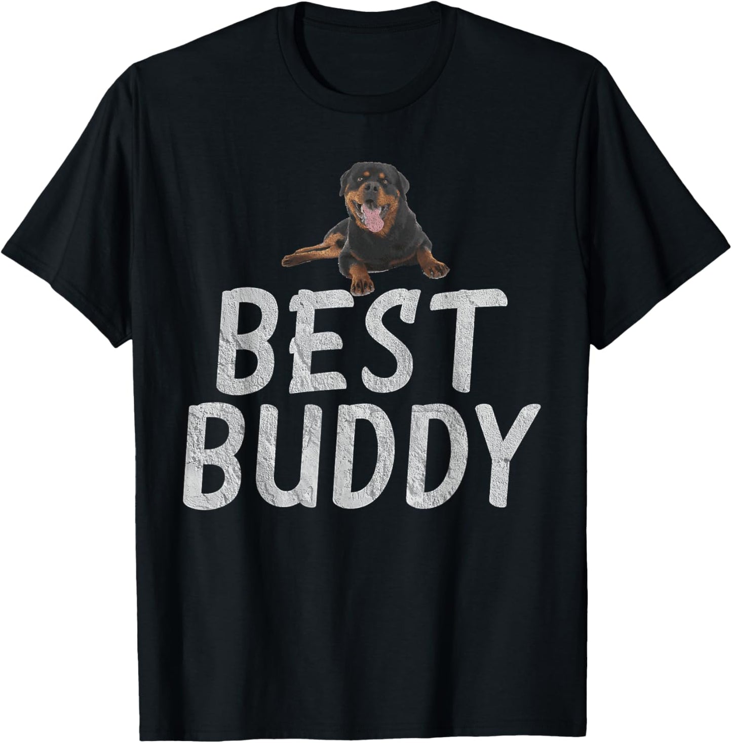 Best Buddy Rottweiler T-Shirt - T-Shirt | Black