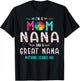 I'm A Mom Nana and A Great Nana Nothing Scares Me T-Shirt - T-Shirt | Black