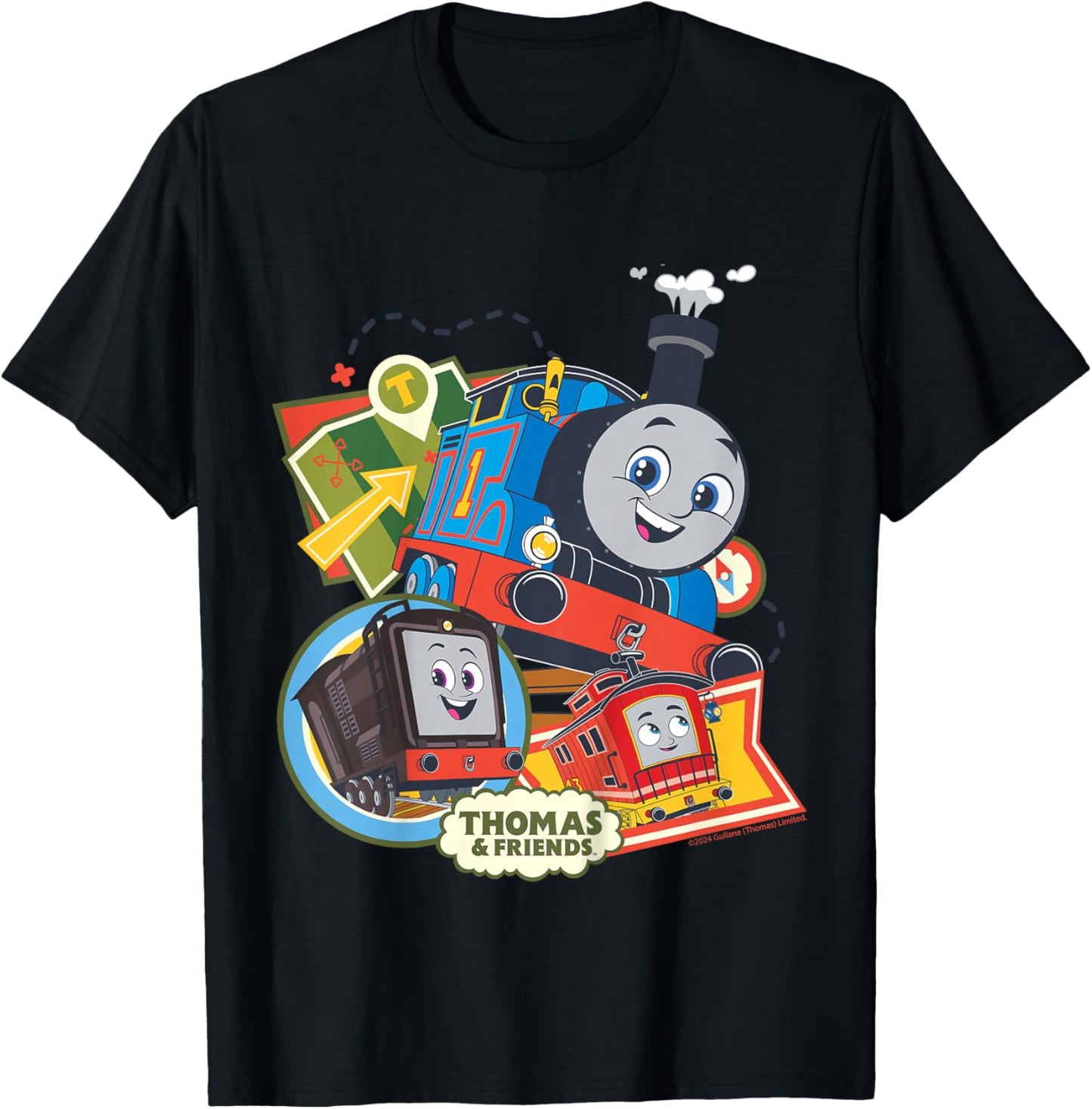 Thomas & Friends - Adventure Together T-Shirt - T-Shirt | Black