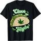 Taco Cinco De Higho Funny 420 Weed Marijuana Cinco De Mayo T-Shirt - T-Shirt | Black
