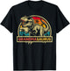 Grandmasaurus T Rex Dinosaur Grandma Saurus Family Matching T-Shirt - T-Shirt | Black