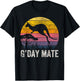 Australia G'Day Mate Shirt Funny Kangaroo Australian Symbol T-Shirt - T-Shirt | Black