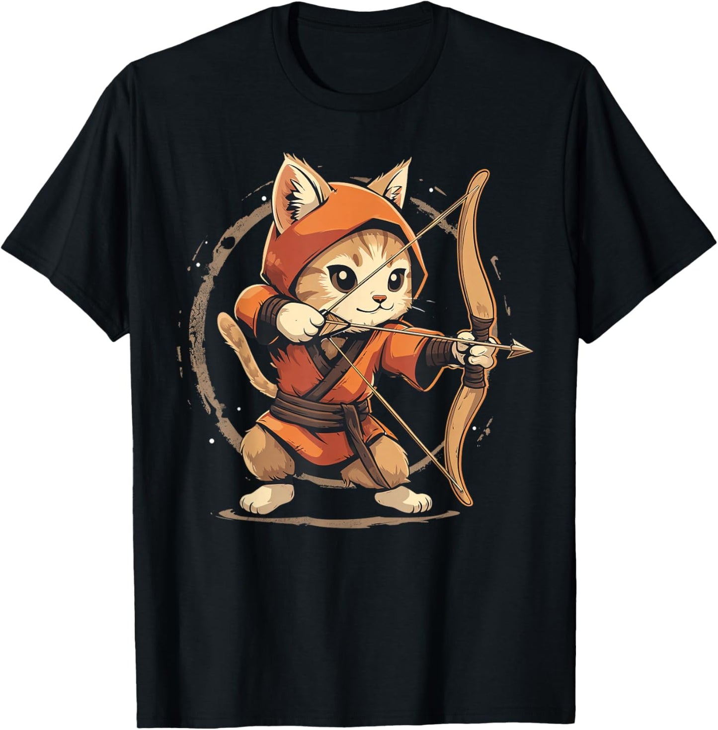 Archer Cat on Archery Women Kids T-Shirt - T-Shirt | Black