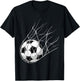Soccer Ball Goal Funny Player Sports Game Boys Girls Outfit T-Shirt - T-Shirt | Black